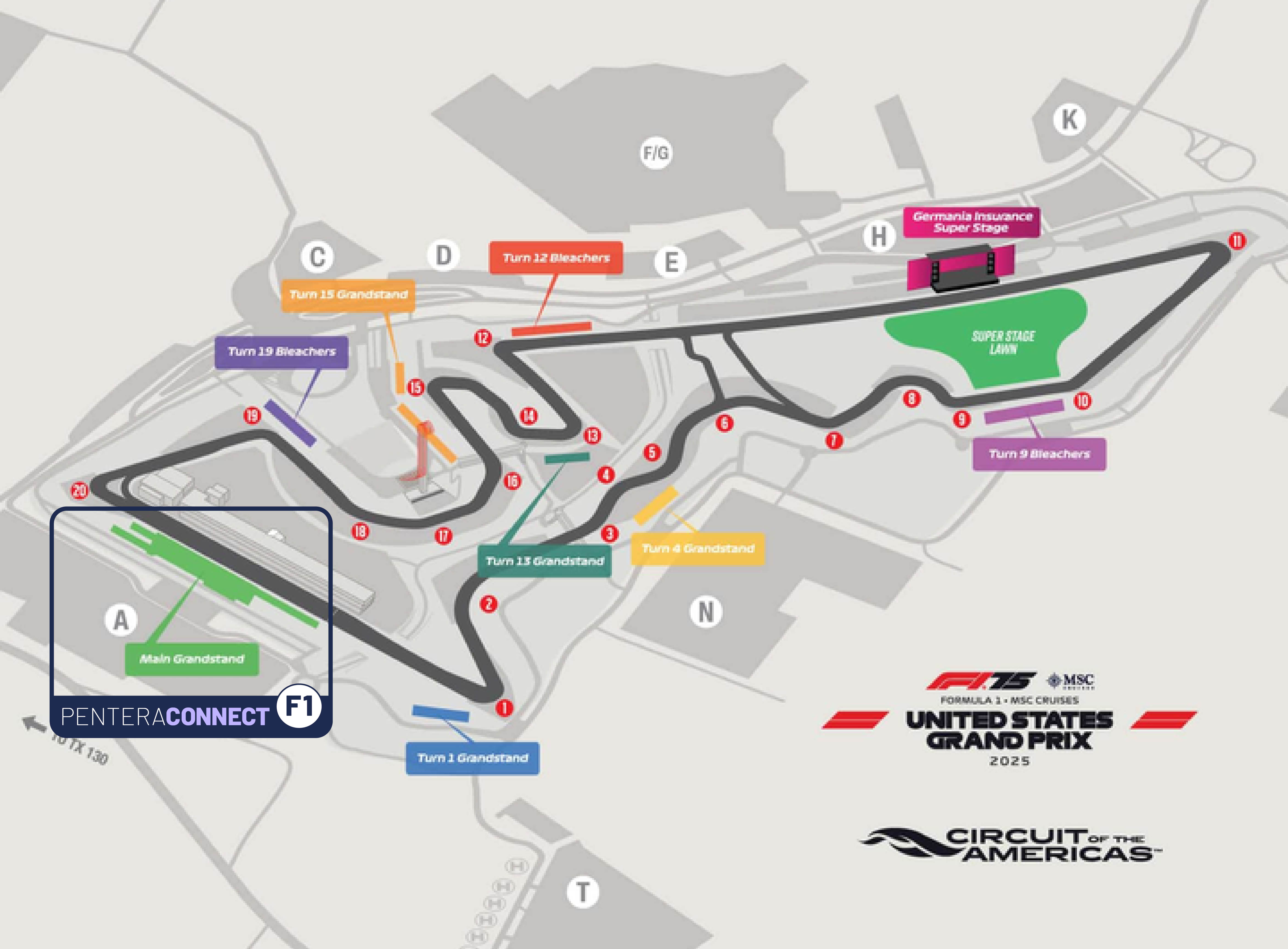 PenteraConnect Austin F1 - MAP