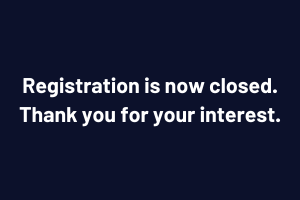 Registration is now closed. Thank you for you interest. (1)